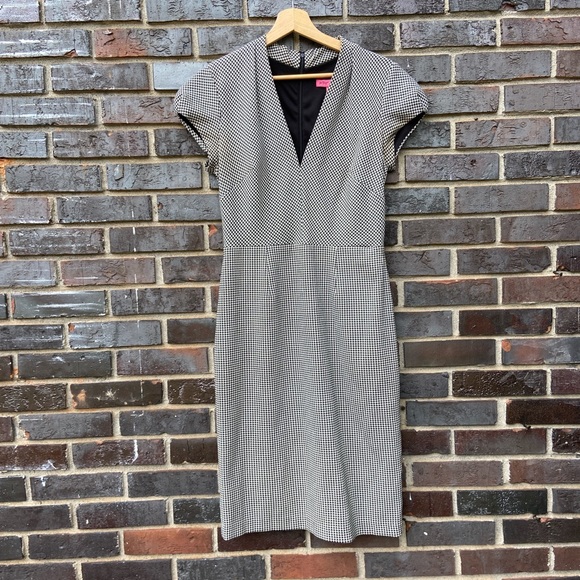 Vintage Betsy Johnson houndstooth dress - Picture 1 of 5